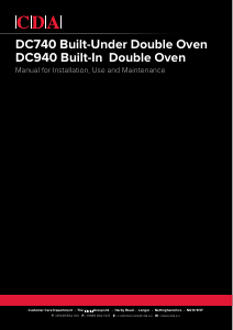 Manual CDA DC740 Oven