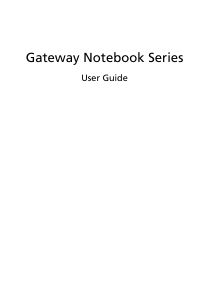 Handleiding Gateway LT27 Laptop