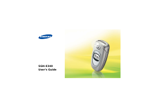 Handleiding Samsung SGH-E340 Mobiele telefoon