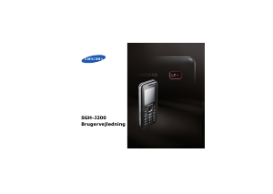 Brugsanvisning Samsung SGH-J200 Mobiltelefon