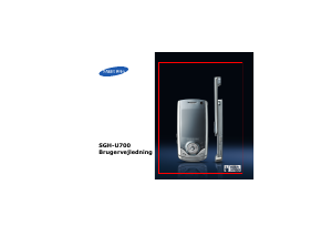 Brugsanvisning Samsung SGH-U700B Mobiltelefon