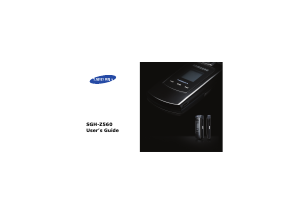 Manual Samsung SGH-Z560 Mobile Phone