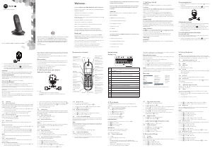 Handleiding Motorola C1004LX Draadloze telefoon