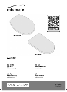 Manual Miomare IAN 331079 Toilet Seat