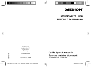 Priročnik Medion MD 44043 Slušalka