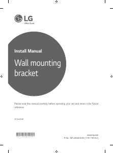 Manual LG OTW420B Wall Mount