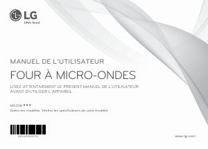 Mode d’emploi LG MS3382MR Micro-onde