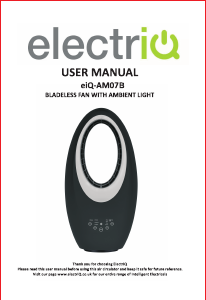 Manual ElectriQ eiQ-AM07B Fan