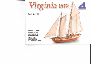 Manual Artesania Latina set 22135 Boatkits Virginia 1819