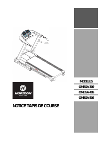 Mode d’emploi Horizon Fitness Omega 309 Tapis de course