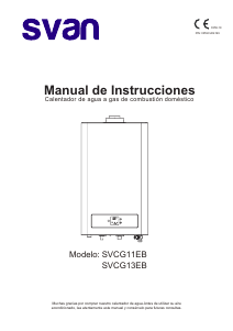 Manual de uso Svan SVCG11EB Caldera de gas