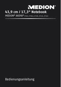 Bedienungsanleitung Medion Akoya E7221 (MD 98109) Notebook