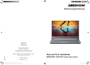 Bedienungsanleitung Medion Akoya S6446 (MD 63430) Notebook