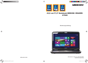 Bedienungsanleitung Medion Erazer X7820 (MD 99085) Notebook