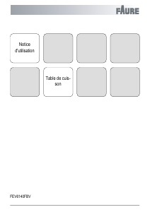 Mode d’emploi Faure FEV6140FBV Table de cuisson