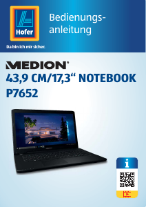 Bedienungsanleitung Medion Erazer P7652 (MD 61200) Notebook