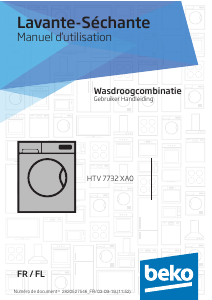 Handleiding BEKO HTV 7732 XA0 Was-droog combinatie