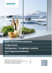 Manual Siemens KA93IVIFP Fridge-Freezer