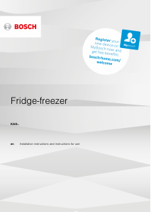 Manual Bosch KAG93AI30M Fridge-Freezer