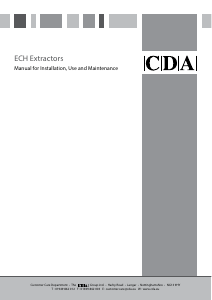 Handleiding CDA ECH71 Afzuigkap
