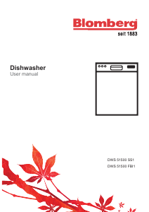 Manual Blomberg DWS 51500 FBI1 Dishwasher