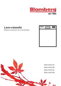 Mode d’emploi Blomberg DWS 51502 FBI Lave-vaisselle