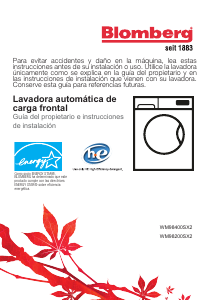 Manual de uso Blomberg WM 98400 SX2 Lavadora