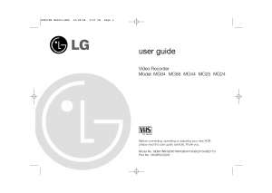 Handleiding LG MG66 Videorecorder
