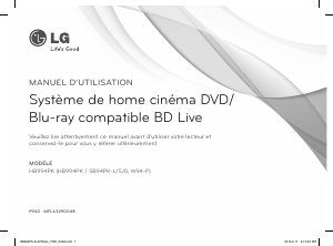Mode d’emploi LG HB994PK Système home cinéma