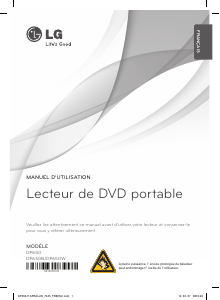 Mode d’emploi LG DP650W Lecteur DVD