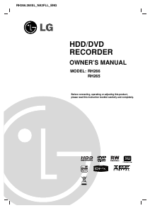 Manual LG RH265-SL DVD Player