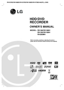Handleiding LG RH1989S DVD speler