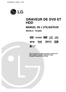 Mode d’emploi LG RH4820SVL Lecteur DVD
