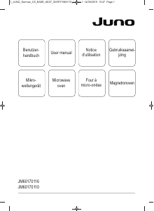 Manual Juno JM60170110 Microwave