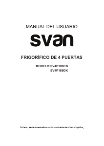 Manual Svan SV4P189CN Fridge-Freezer