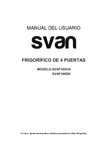 Manual Svan SV4P189DK Fridge-Freezer
