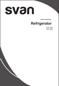 Handleiding Svan SVF1853 Koel-vries combinatie
