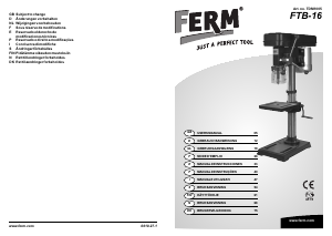 Bruksanvisning FERM TDM1005 Bordbormaskin