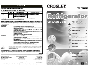 Manual Crosley CRD2123NW/B/D Fridge-Freezer