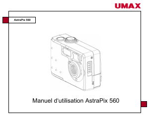 Mode d’emploi Umax AstraPix 560 Appareil photo numérique