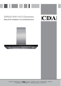 Manual CDA EVP121 Cooker Hood