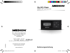 Bedienungsanleitung Medion LIFE E60053 (MD 83538) Mp3 player