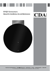 Handleiding CDA EVQ7 Afzuigkap