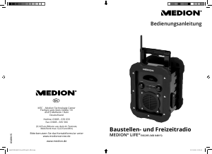 Bedienungsanleitung Medion LIFE E66285 (MD 84815) Radio