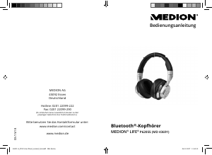 Bedienungsanleitung Medion LIFE P62055 (MD 43691) Kopfhörer
