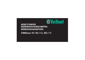 Handleiding Vaillant TURBOmax VU 282/1 E CV-ketel