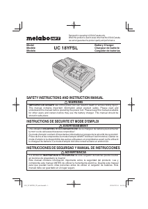 Manual Metabo UC 18YFSL Battery Charger