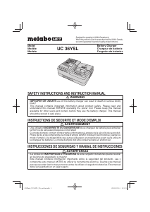 Manual Metabo UC 36YSL Battery Charger