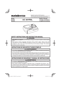Manual Metabo UC 36YRSL Battery Charger