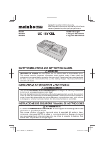 Manual Metabo UC 18YKSL Battery Charger